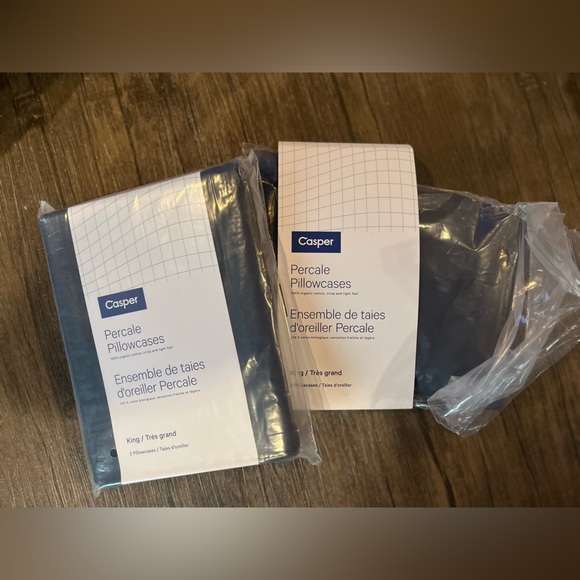 Casper Indigo King size pillow cases - Picture 3 of 3